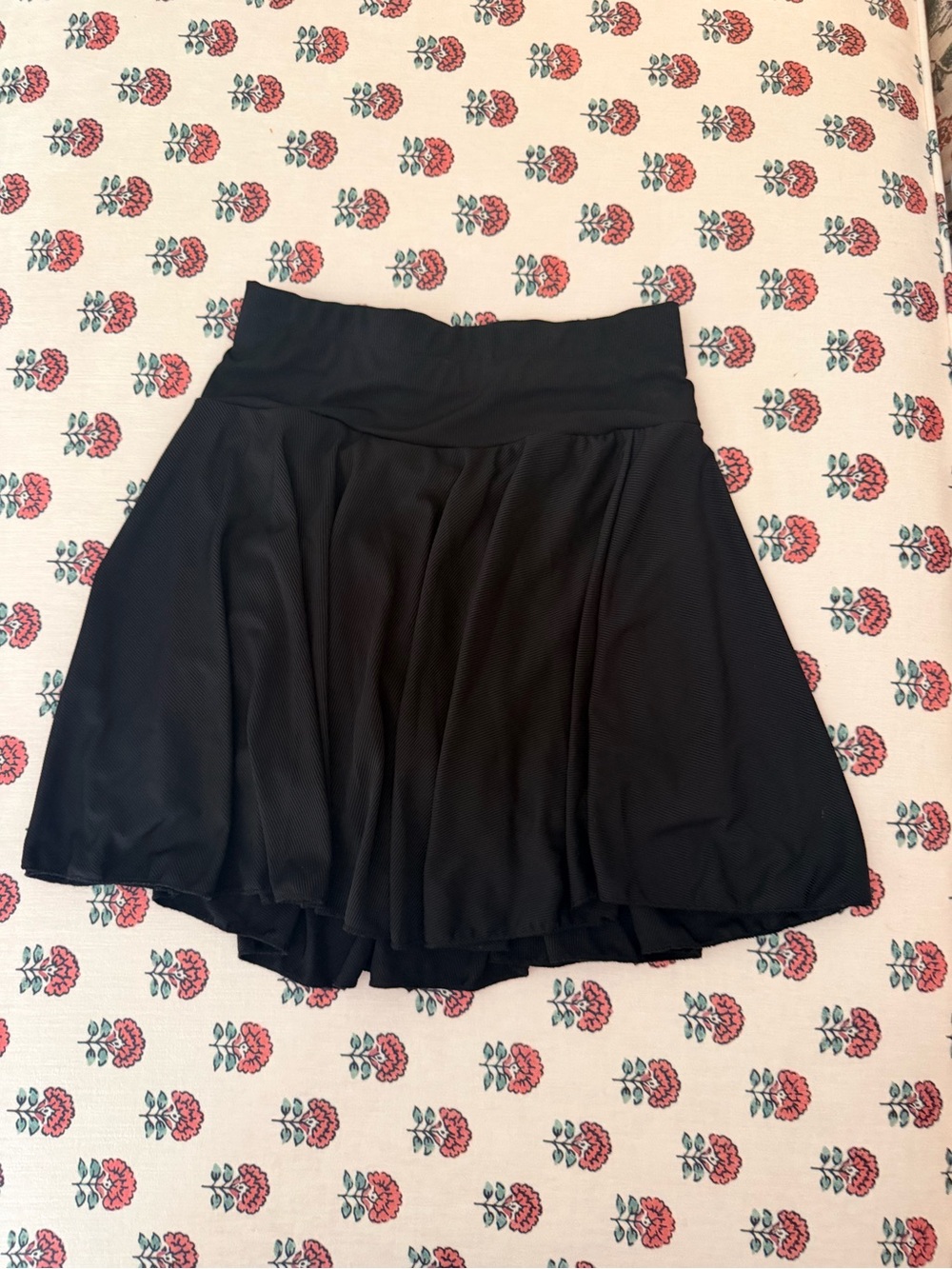 SHEIN Black Circle Skater Skirt